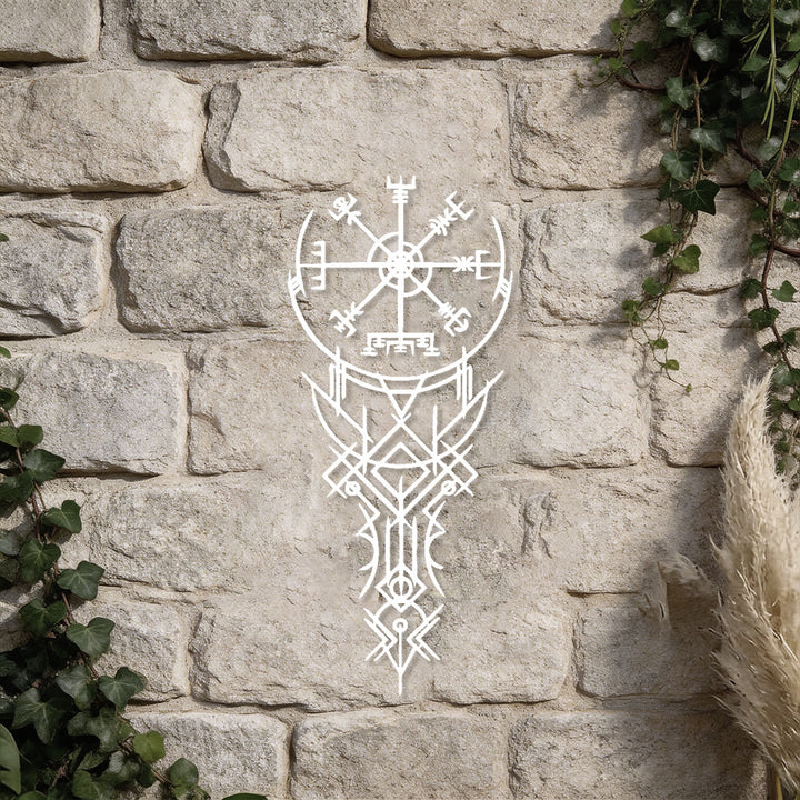 WorldNorse Viking Vegvisir Compass Totem Metal Wall Decor - image 18