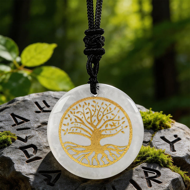 WorldNorse Yggdrasil Life Root Crystal Necklace - Clear Quartz - image 6
