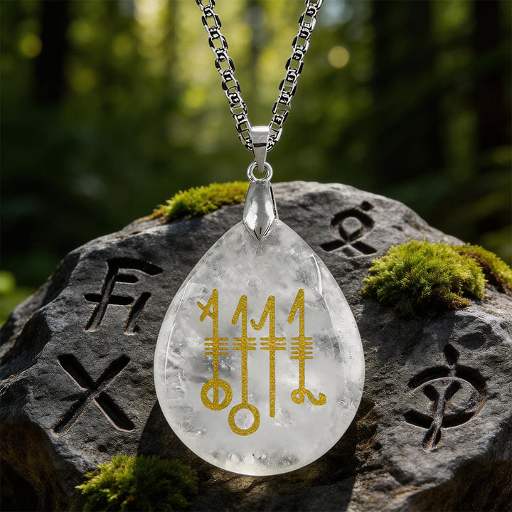 WorldNorse Svefnthorn Sleep Ward Crystal Necklace - Clear Quartz - image 10