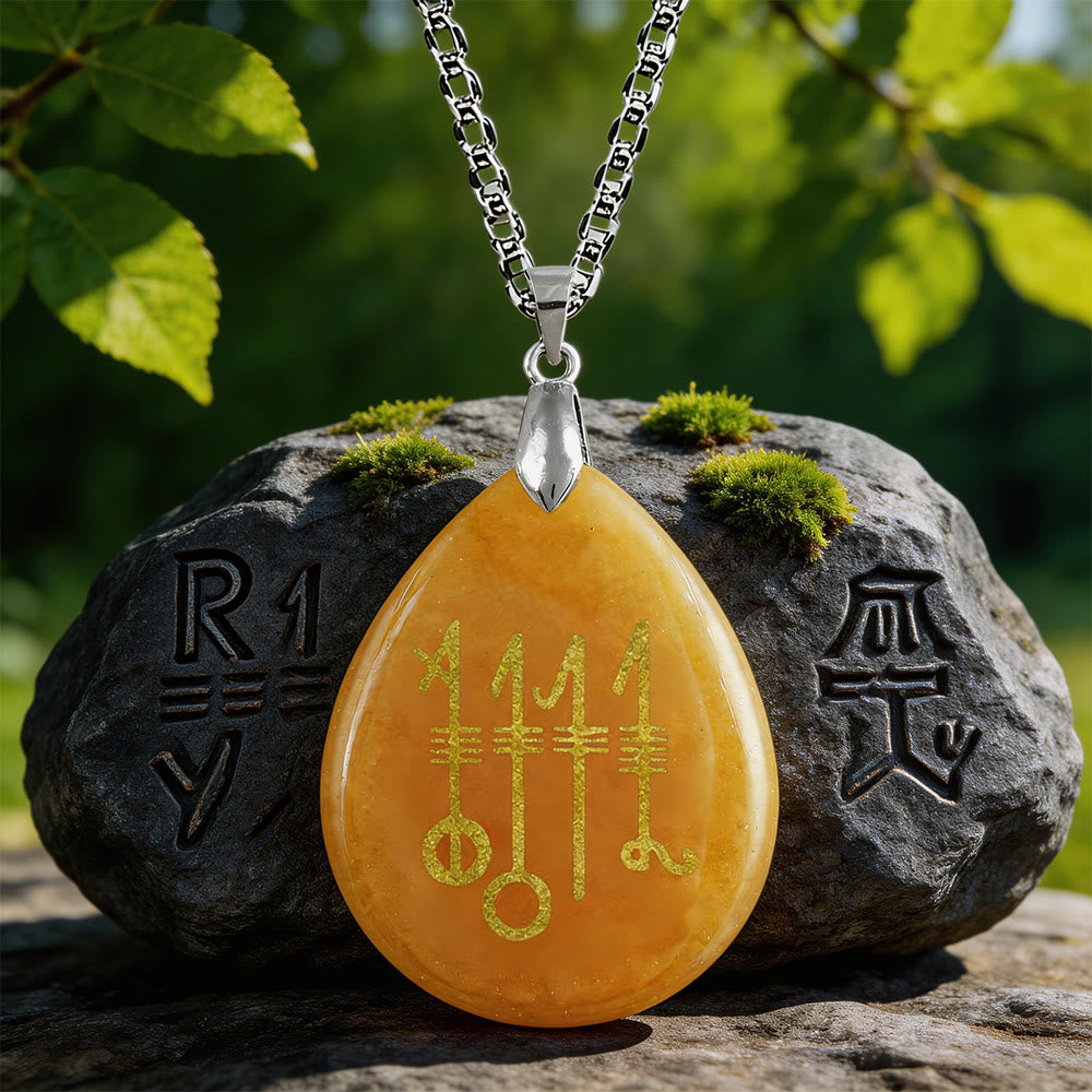WorldNorse Svefnthorn Sleep Ward Crystal Necklace - Red Aventurine - image 3
