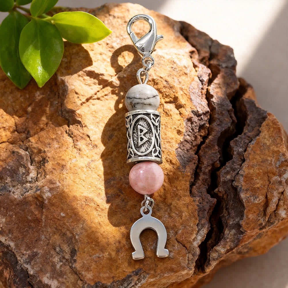 WorldNorse Nordic Rune Talisman Bead Keychain - H - image 8