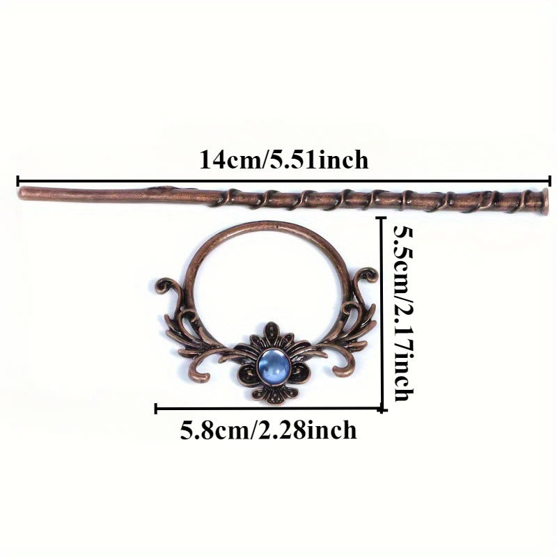 WorldNorse Forged Filigree Moonstone Hairpin - image 5