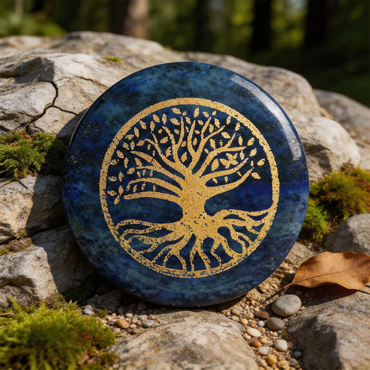 WorldNorse Tree of Life Protection Engraved Crystal Decor - Lapis Lazuli - image 10