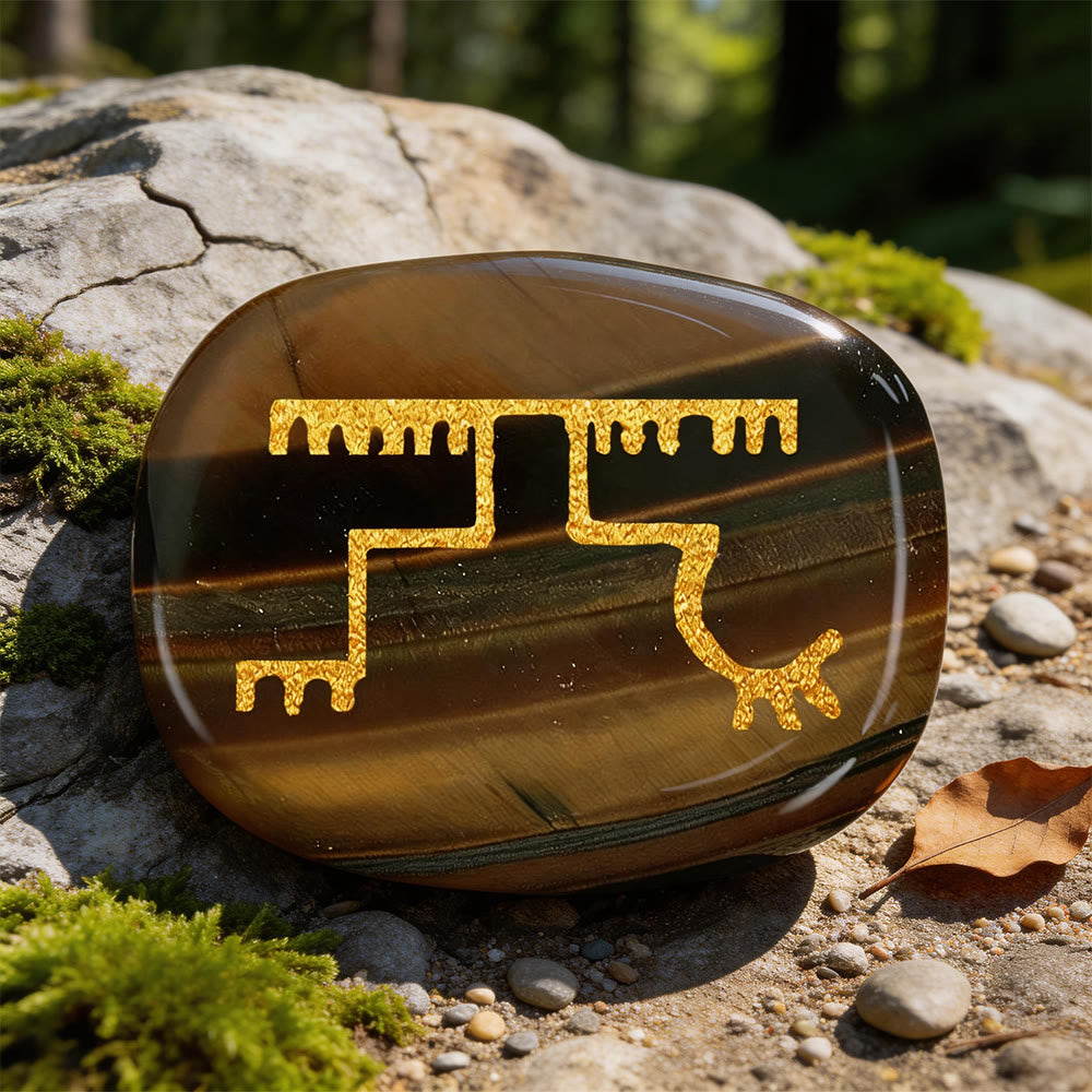 WorldNorse Gapaldur Resilient Triumph Rune Crystal Decor - Tiger's Eye - image 14