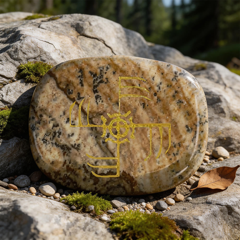 WorldNorse Ginfaxi Warrior Victory Rune Crystal Decor - Picture Jasper - image 13