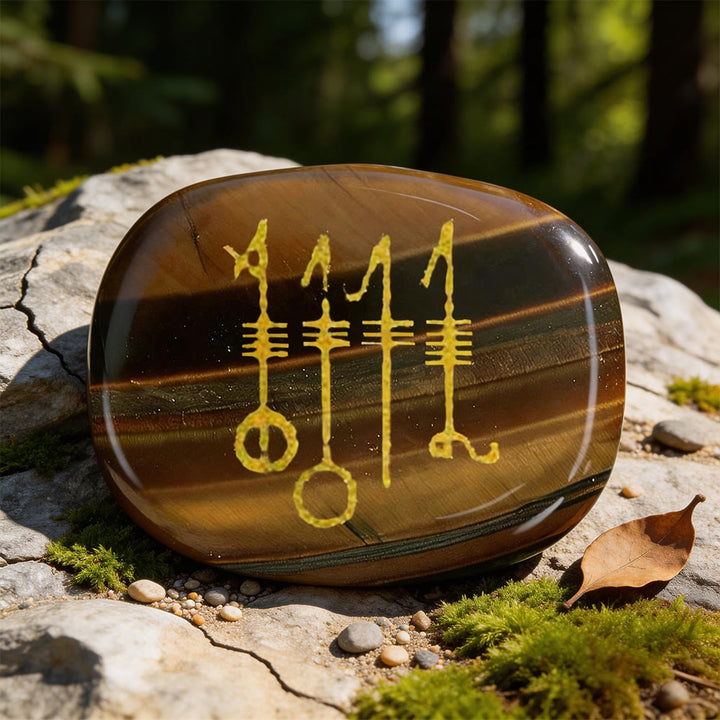 WorldNorse Viking Svefnthorn Restful Peace Rune Crystal Decor - Tiger's Eye - image 14