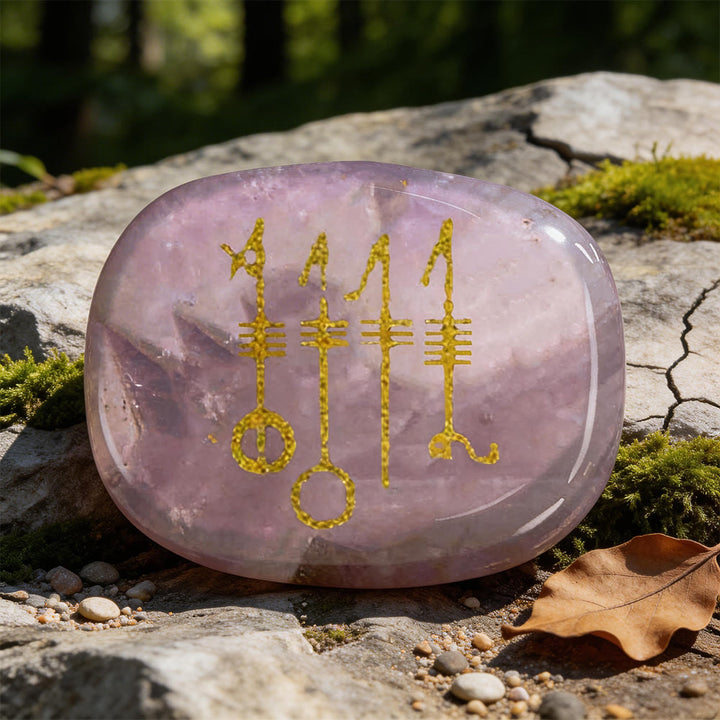 WorldNorse Viking Svefnthorn Restful Peace Rune Crystal Decor - Amethyst - image 9