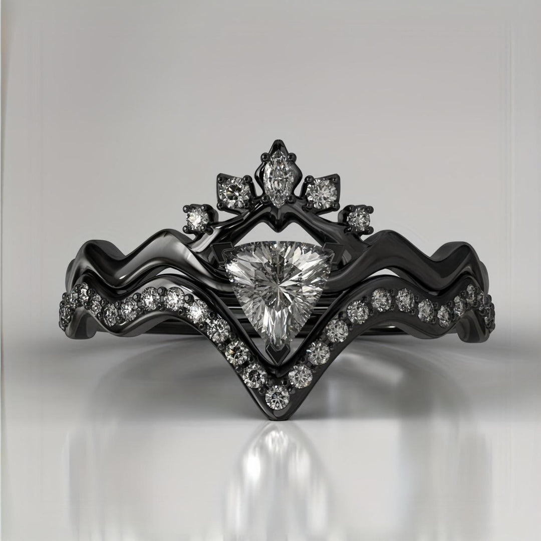 WorldNorse Shadow Crown Ring Set - AU Size T1/2 (US 10) - image 0