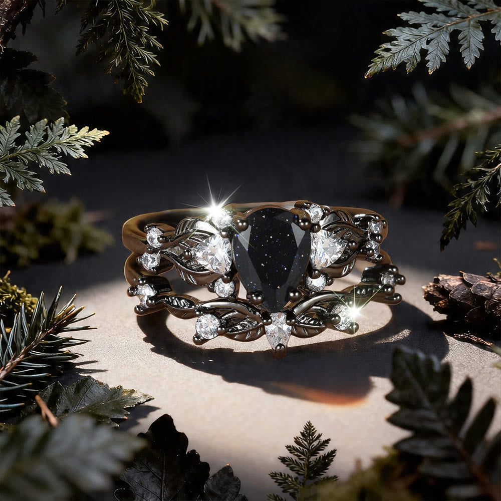 WorldNorse Járnviðr Dark Forest Ring Set - AU Size T1/2 (US 10) - image 0