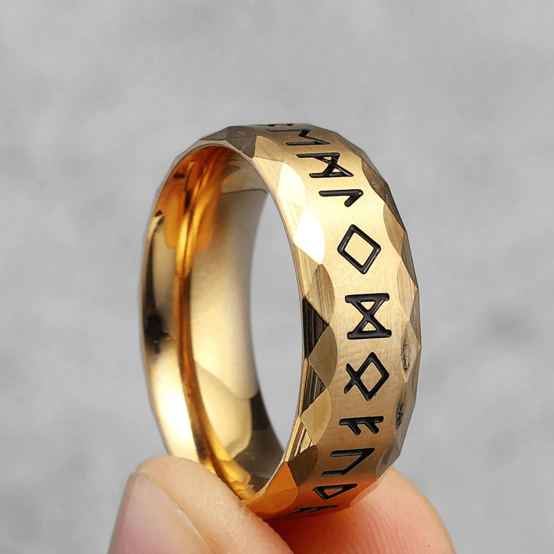 WorldNorse Hammered Futhark Rune Viking Amulet Ring - image 15