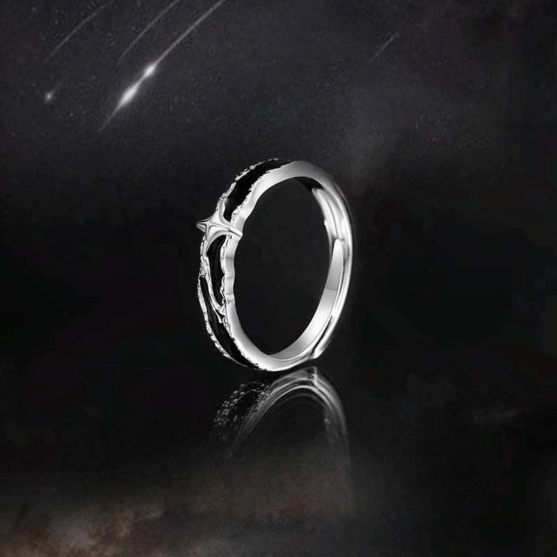 WorldNorse Midnight Solitary Star Fearless Promise Ring - image 4