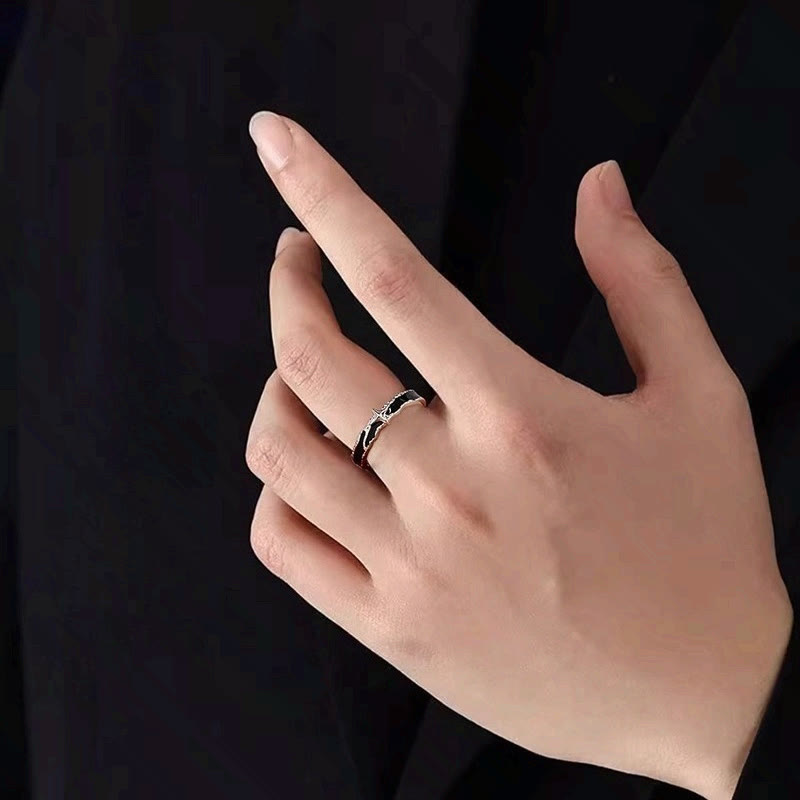 WorldNorse Midnight Solitary Star Fearless Promise Ring - image 1