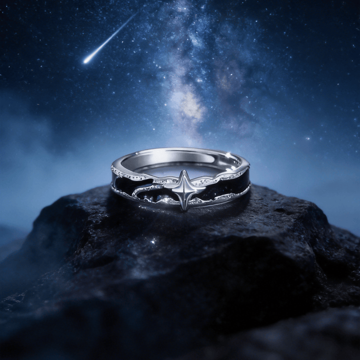 WorldNorse Midnight Solitary Star Fearless Promise Ring - image 2