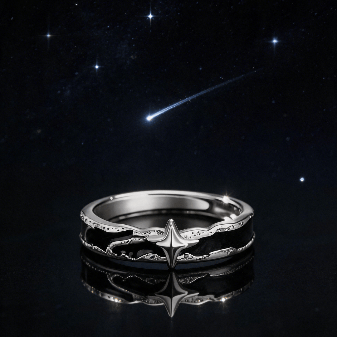 WorldNorse Midnight Solitary Star Fearless Promise Ring - image 3