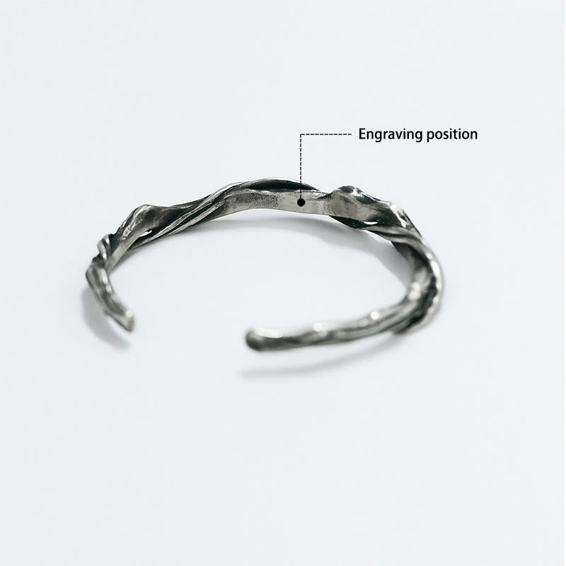 WorldNorse Handcrafted 999 Silver Twisted Branch Bracelet - Plus - YES PLEASE - image 5