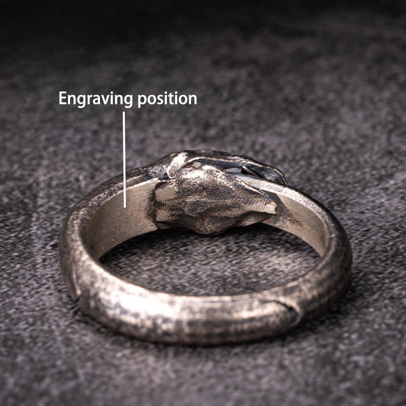 WorldNorse Handcrafted 925 Silver Apophis Serpent Egyptian Totem Ring - AU Size Z（US 13） - YES PLEASE - image 10