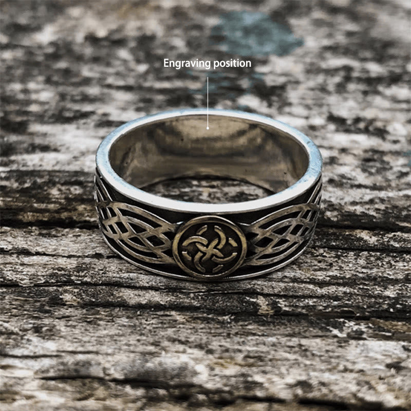 WorldNorse Handcrafted 925 Silver Celtic Amulet Ring - AU Size Z+1（US 14） - YES PLEASE - image 2