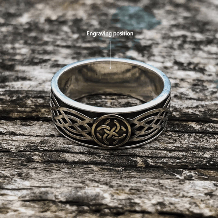 WorldNorse Handcrafted 925 Silver Celtic Amulet Ring - AU Size Z+1（US 14） - YES PLEASE - image 2