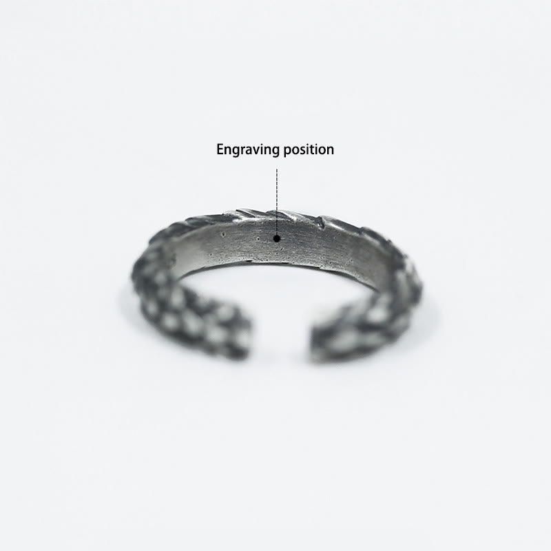 WorldNorse Handcrafted 925 Silver Medieval Snake Scale Inlaid Ring - Silver White - Large - YES PLEASE - image 4