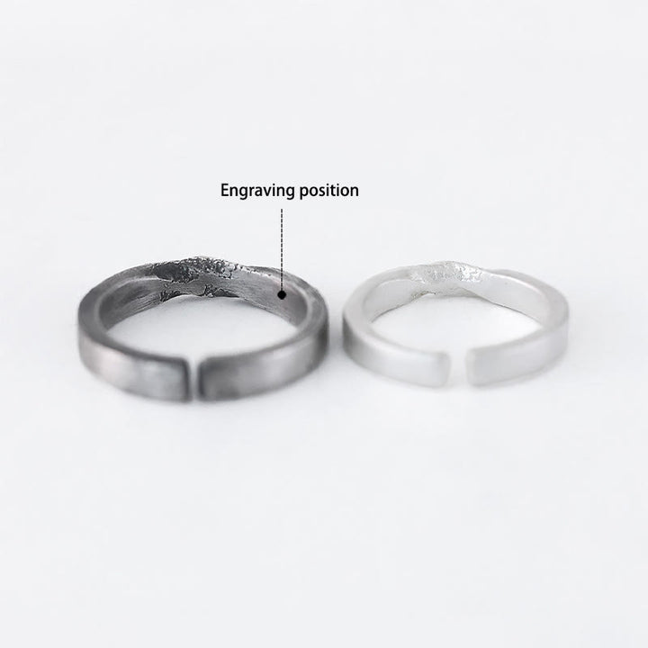 WorldNorse Handcrafted 999 Silver Handmade Rugged Twist Textured Ring - Retro Black - YES PLEASE - image 3