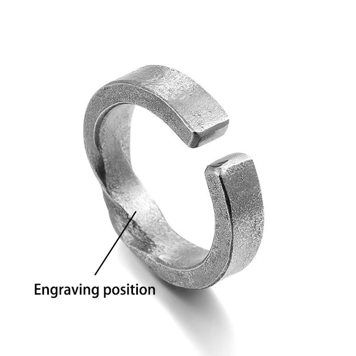 WorldNorse Handcrafted 999 Silver Meteor Strike Gilded Core Ring - Inner Circumference 65 cm - YES PLEASE - image 4