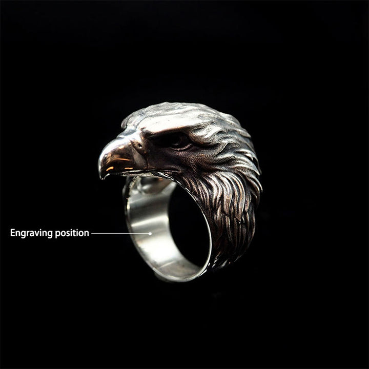 WorldNorse Handcrafted 925 Silver Raven Ring - AU Size Z+1（US 14） - YES PLEASE - image 4