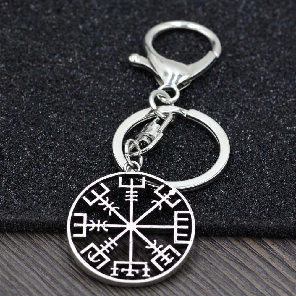 WorldNorse Vegvisir Compass Keychain - image 1