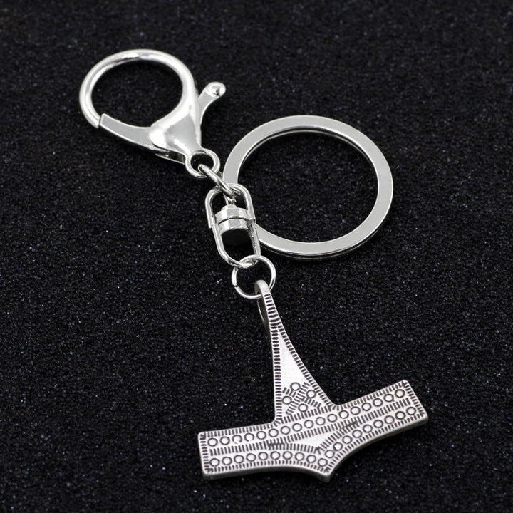 WorldNorse Antique Textured Mjolnir Keychain - image 2