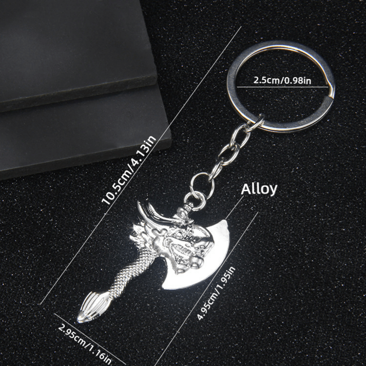 WorldNorse Assorted Carved Viking Axe Keychain - image 5