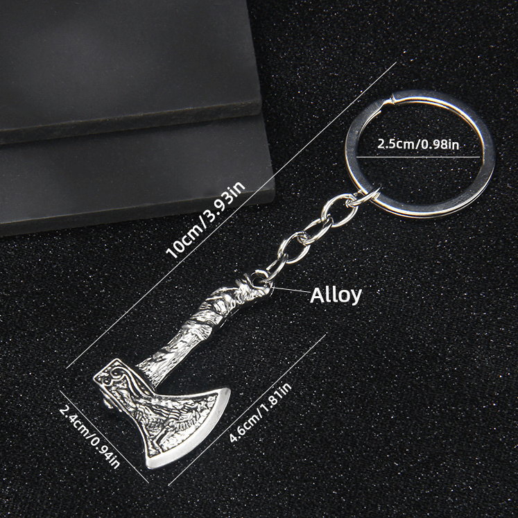 WorldNorse Assorted Carved Viking Axe Keychain - image 3