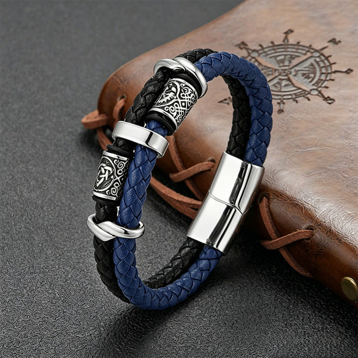 WorldNorse Celtic Knot Viking Compass Bracelet - Blue - 23cm - image 5