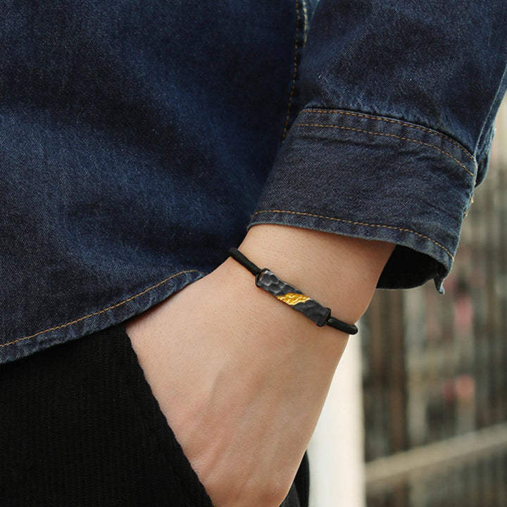 WorldNorse Handcrafted 999 Silver Mountain Texture Bracelet - image 8