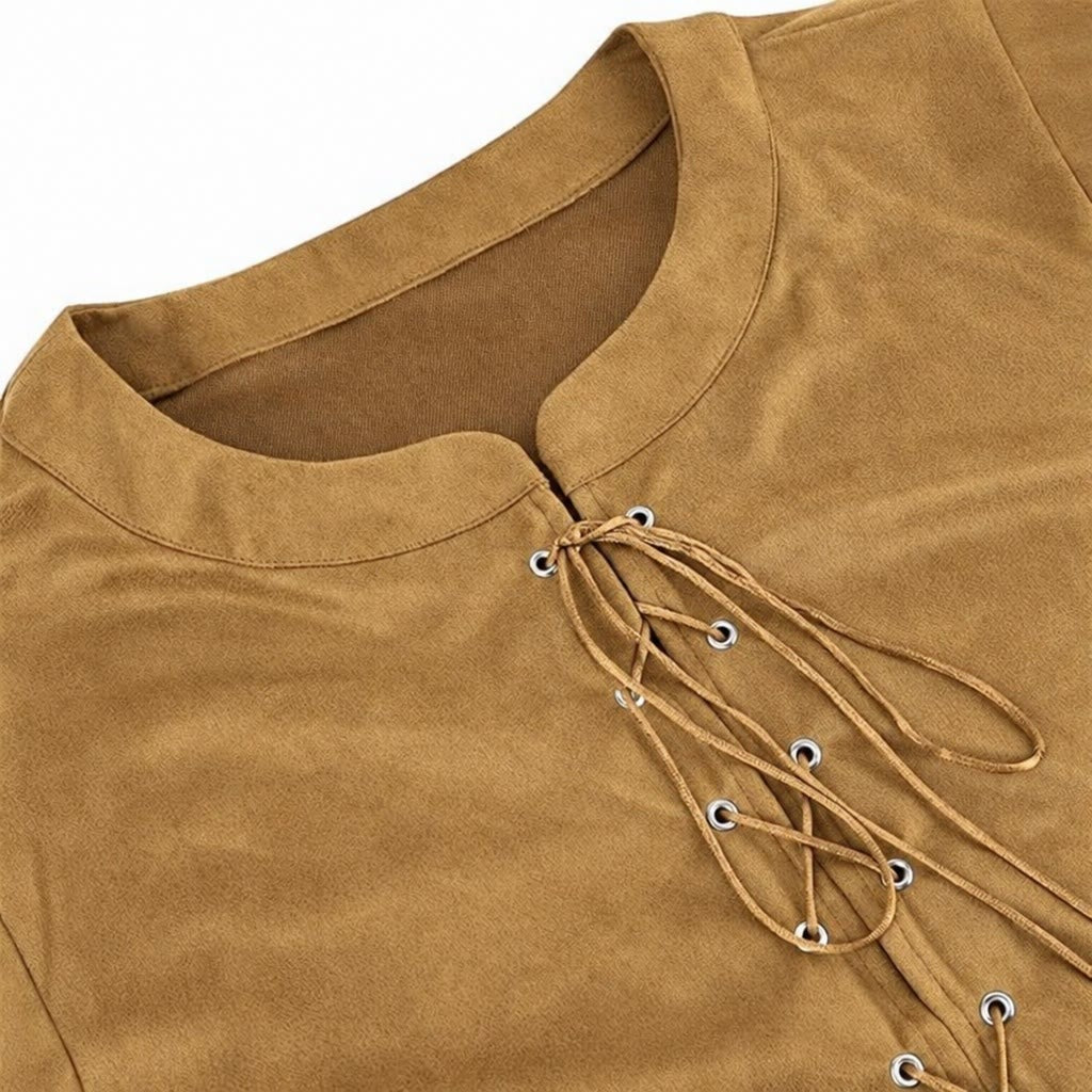 WorldNorse Viking Sueded Lace Up Tunic Costume Waistcoat - image 19