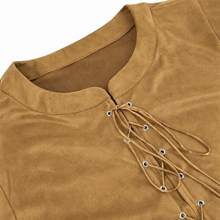 WorldNorse Viking Sueded Lace Up Tunic Costume Waistcoat - image 19