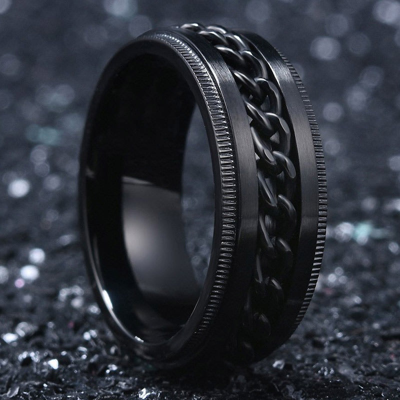 WorldNorse Viking Style Alloy Ring - Chain#Black - AU Size Z (US 13) - image 17