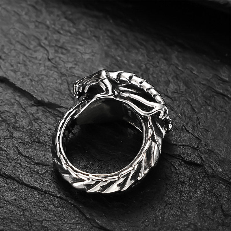 WorldNorse Nordic Mythical Giant Dragon Nicolas Style Protection Ring / Necklace - image 5