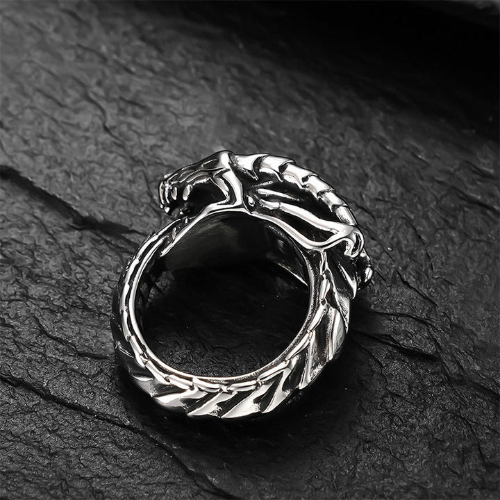 WorldNorse Nordic Mythical Giant Dragon Nicolas Style Protection Ring / Necklace - image 5