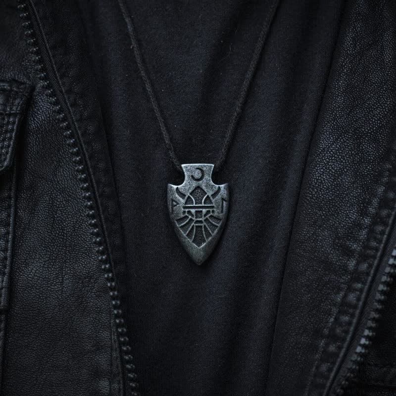 WorldNorse Men's Viking Odin Rune Arrowhead Necklace - image 1