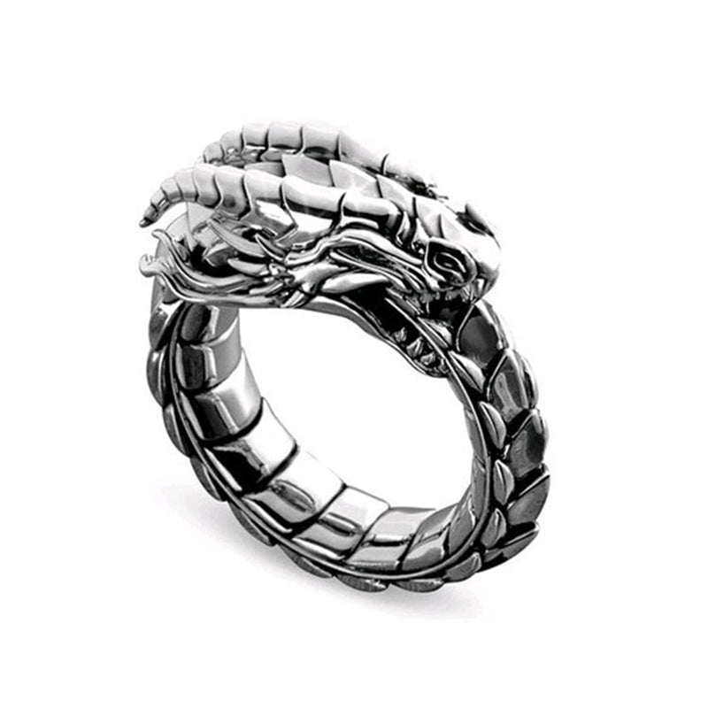 WorldNorse Nordic Mythical Giant Dragon Nicolas Style Protection Ring / Necklace - image 1